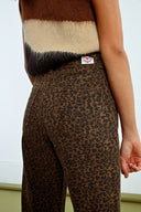 Denim flare high waist leopard zipper button shop fond du lac women’s boutique 