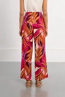 Wide Leg Printed Trousers