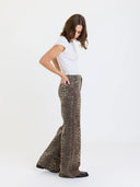 Far Out Wide Leg Leopard Print Daze Denim