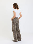 Far Out Wide Leg Leopard Print Daze Denim