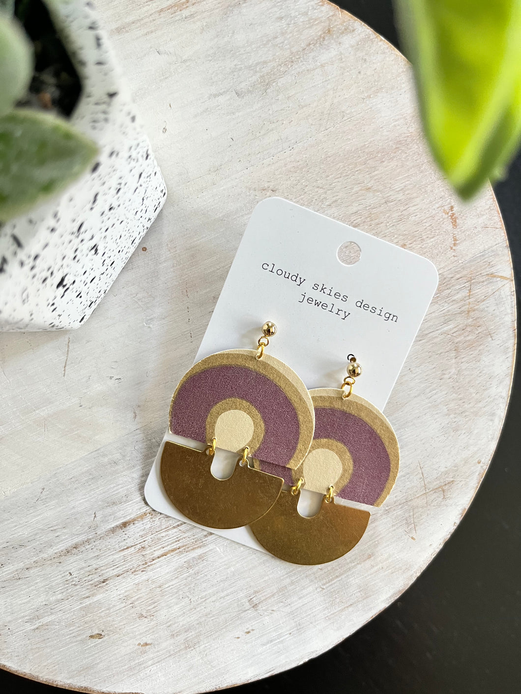 LIMITED EDITION:  Arched Brass:  Purple