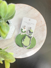Load image into Gallery viewer, wallpaper earrings lightweight made in usa fun to wear boutique earring
