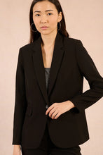 Load image into Gallery viewer, Blazer long sleeve button closure straight shop fond du lac women’s boutique

