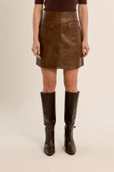 Back zipper short high waisted brown shop fond du lac women’s clothing store