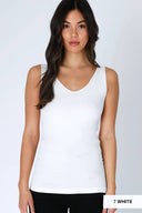 One size fits all white reversible tank form fitting shop fond du lac women’s boutique 