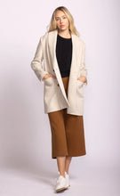 Load image into Gallery viewer, Shawl collar wool blend off white coat shop fond du lac women’s boutique 
