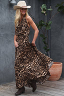 Maxi dress halter leopard shop fond du lac women’s boutique 