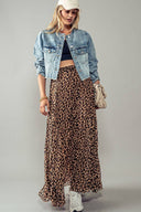 Maxi skirt pleated leopard elastic waist shop fond du lac women’s boutique 