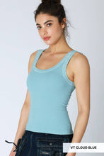 Load image into Gallery viewer, Vintage Reversible Ribbed Tank
