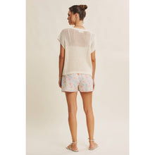 Load image into Gallery viewer, Sun-Soaked Days Open-Knit Fishnet Sweater Top
