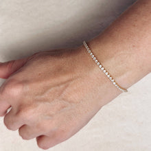 Load image into Gallery viewer, 18k Gold Filled 2mm CZ Tennis Bracelet
