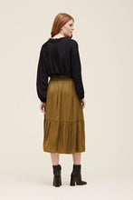 Load image into Gallery viewer, GG SATIN MIDI SKIRT
