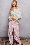 Scalloped Edges Embroidered Floral Shirt