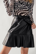 Load image into Gallery viewer, Vegan leather skirt
