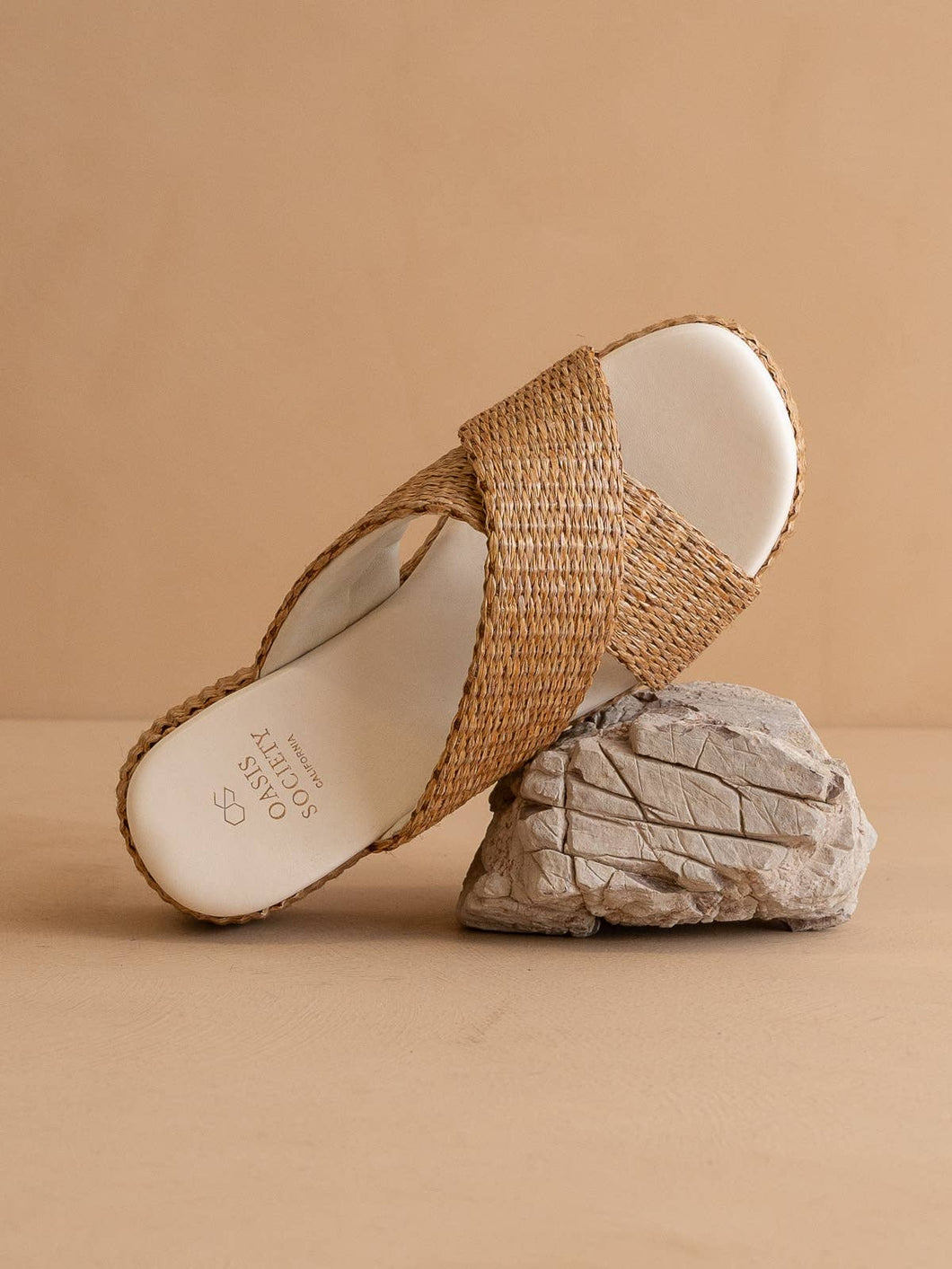 The Fresno Camel | Raffia Platform Sandal