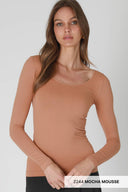 Scoop Neck Long Sleeve Top