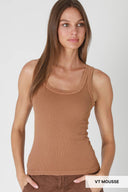 Layering ribbed tank reversible scoop neck crew neck shop fond du lac women’s boutique 