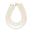 Chunky Three Piece Pearl Necklace - Waterproof