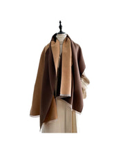 Load image into Gallery viewer, Scarvii – Color Block Fringe Scarf &amp; Shawl
