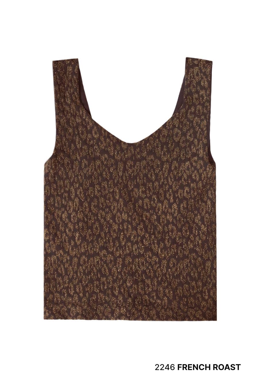 Lurex Leopard Tank Top