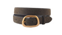 Suede Belt with Organic Shape Buckle