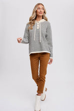 Load image into Gallery viewer, Henley Sweater with Hoodie
