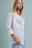 Linen Long Sleeve Button-Down Shirt