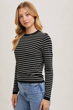 Load image into Gallery viewer, Striped Crew Neck Long Sleeve Sweater
