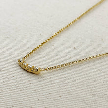 Load image into Gallery viewer, 18k Gold Filled Fresh Water Pearl Bar Necklace
