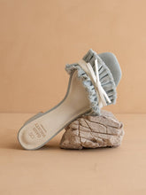 Load image into Gallery viewer, From Oasis Society shoes low heeled sandal denim slip on shop women’s fond du lac boutique 
