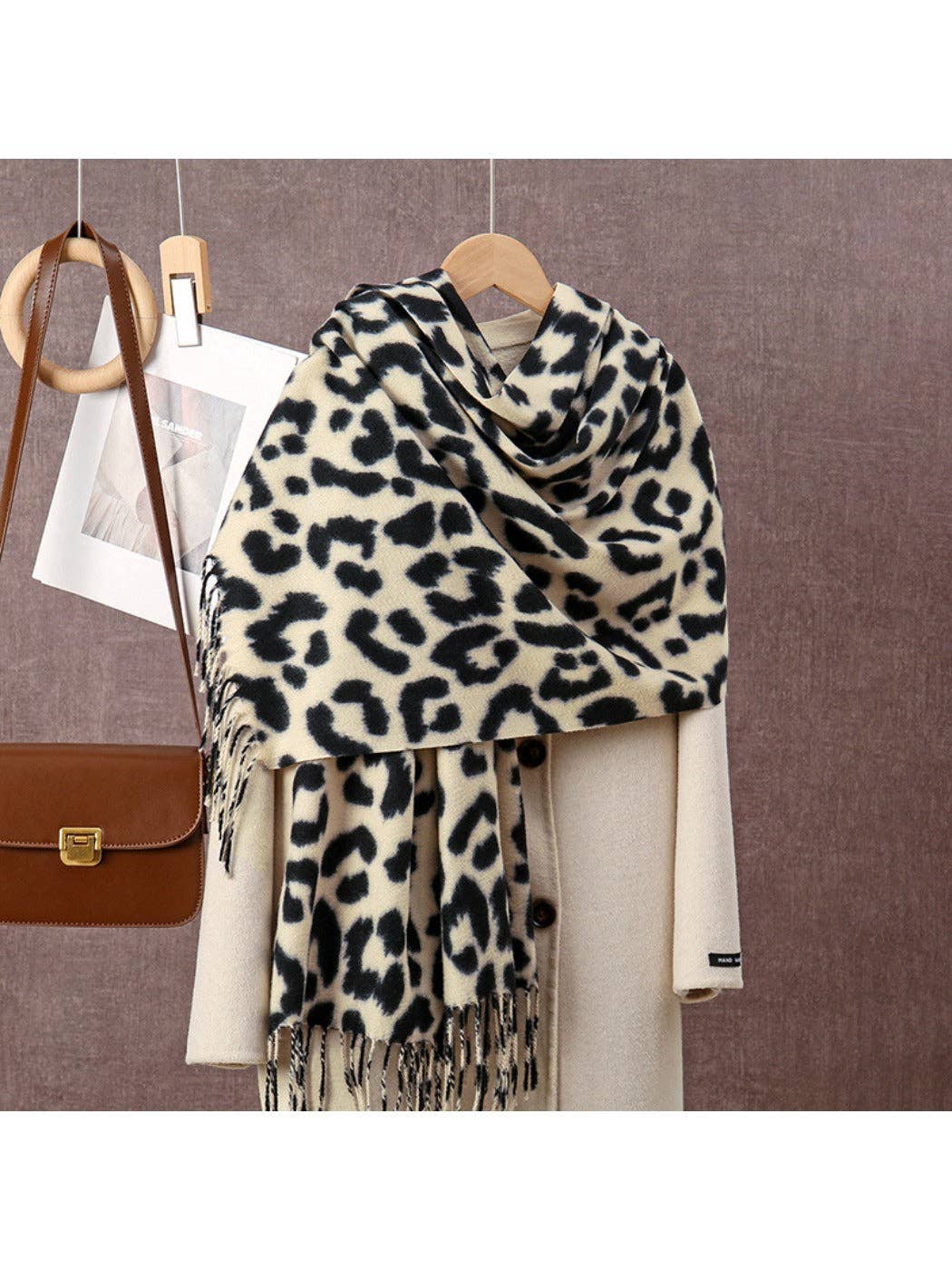 Scarvii - Leopard Print Winter Neck Scarf