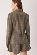 Woven Houndstooth Blazer