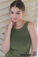 Tank ribbed reversible layering crew neck scoop neck shop fond du lac women’s boutique 