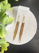 Gold Fringe Earring