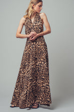 Load image into Gallery viewer, Halter leopard maxi dress shop fond du lac women’s boutique 
