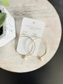 single freshwater pearl hoop