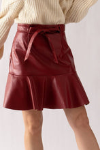Load image into Gallery viewer, Vegan leather skirt
